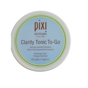 Pixi Skintreats Clarity Tonic To Go Clarifying Toner Pads Salicylic Acid 60 ct